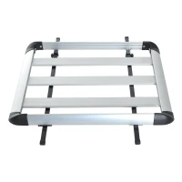 HOMCOM® Gepäckträger Dachgepäckträger Dachträger Universal 110cm Alu 75kg Silber(m-2)