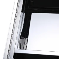 HOMCOM® Hängeschrank Badschrank 3 Fächer Edelstahl 25x80cm(m-7)