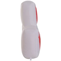 HOMCOM Weihnachtsdeko | Aufblasbar | Frohe Weihnachten Schriftzug | Beleuchtet | 250 x 25x 75 cm | Weiß, Rot, Grün(m-5)