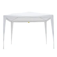 Outsunny® 3x3m Pavillon Partyzelt Bierzelt Gartenzelt Weiß(m-7)