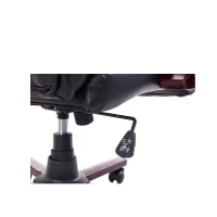 HOMCOM® Chefsessel Kunsterleder Sitzhöhe 45-54 cm Schwarz(m-10)