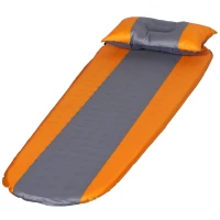 Outsunny® Luftmatraze Aufblasbare Luftbett Kopfkissen Schlafmatte Camping Matraze Pongee(m-1)