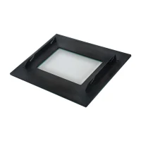 HOMCOM® Wandkamin | Elektrokamin | Inkl. Fernbedienung | 900 / 1800 W | 66 x 52 x 10,7cm | Silber(m-9)