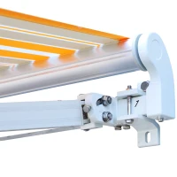 Outsunny® Markise Alu-Gelenkarm Gelenkarmmarkise 5 Farbe Sonnenschutz 3/3,5 /4/4,5m Balkon(m-18)