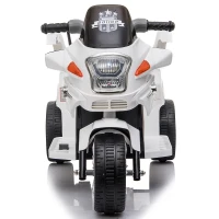 HOMCOM® Kindermotorrad 3–8 Jahre PP 87 x 41 x 54 cm Weiß(m-4)