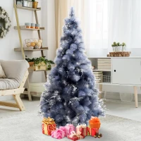 HOMCOM® Künstlicher Weihnachtsbaum | Tannenbaum |  ∅75 x 150 cm | Grau(m-4)