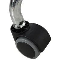 HOMCOM® Sattelhocker für Büro Salon Massage verstellbar Drehhocker Rollhocker Schwarz(m-22)