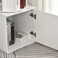 HOMCOM® Bücherregal 2-in-1 Standregal Drehregal 360 ° drehbar Abnehmbar Weiß(m-10)