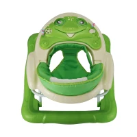 HOMCOM® Laufhilfe für Baby Gehfrei Babywalker Klappbar Höhenverstellbar grün(m-10)