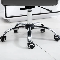 Vinsetto® Bürostuhl Drehstuhl höhenverstellbar rollbar ergonomisch PU grau 64 x 57 x (91–101) cm(m-11)