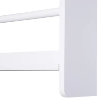 HOMCOM® Bücherregal 4 Ebenen Bücherhalter Aufbewahrungsregal Wandmontage Wasserfest Holz 59 x 12 x 113 cm(m-8)