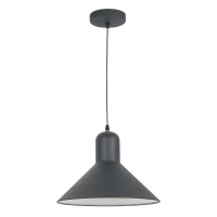 HOMCOM® Hängeleuchte Deckenstrahler Industrie Vintage E27 40W Küche Bar Metall schwarz ∅34,5 x H28 cm (ohne Birne)(m-3)