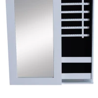 HOMCOM® Schmuckschrank Spiegelschrank weiß(m-7)