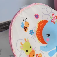 HOMCOM® Baby Schaukelsitz Schaukelstuhl vibrierende Babywippe mit Musik Tiermuster(m-8)