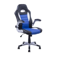 Homcom Bürostuhl Schalensitz Chefsessel Drehstuhl Homcom blau(m-3)