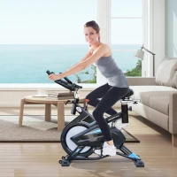 HOMCOM® Fahrradtrainer Heimtrainer Fitnessfahrrad Schwarz(m-1)