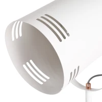 HOMCOM® Stehleuchte Stehlampe E27-Fassung neben Sofa 90° verstellbar Metall Weiß 25,5 x 20 x 155 cm(m-10)