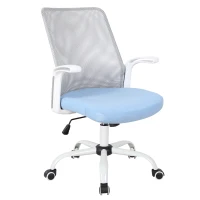 Vinsetto® Höhenverstellbarer Büro und Computerstuhl | Drehstuhl | Kunststoff | 63 x 61 x 93–101 cm | Blau(m-3)