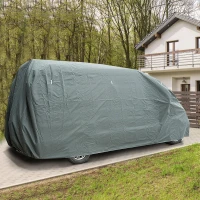 HOMCOM® Abdeckung Schutzhülle für Wohnmobil Grau 762x225x220cm(m-1)