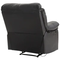 HOMCOM® Relaxsessel Fernsehsessel mit Liegefunktion Schwarz Verstellbar(m-3)