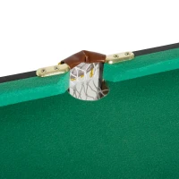 HOMCOM® Billardtisch Mini Billard Tisch Pool mit Kugeln Zubehör 123,5x66,5cm(m-8)