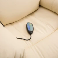 HOMCOM® Massagesessel Vibrations- und Heizfunktion Beige(m-10)