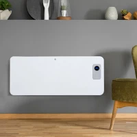 HOMCOM® Heizgerät Elektroheizung Timer mit Fernbedienung 1000/2000W Weiß(m-2)