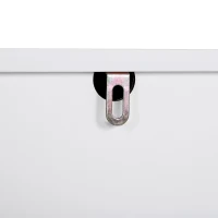 HOMCOM® Kinderzimmer Schrank Kinderschrank 3 Schubladen Aufbewahrungsregal MDF Blau(m-8)