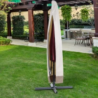 Outsunny® Schutzhülle für Ampelschirm 400cm Oxford Beige(m-1)
