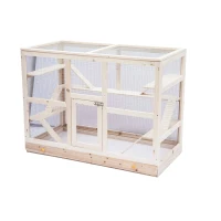 PawHut XXL Nagervilla Hamsterkäfig Kleintierkäfig Holz Schublade groß(m-3)