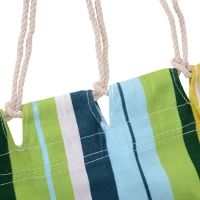 Outsunny® Hängematte | Mehrpersonen | Grün, Gelb, Blau | 210 x 145 cm(m-5)