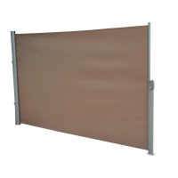 Outsunny® Seitenmarkise 1,6m x 3m braun Markise Sichtschutz Windschutz(m-2)