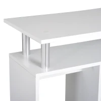 HOMCOM® Küchenwagen Servierwagen Rollwagen mit 6 Fächern Weiß(m-10)