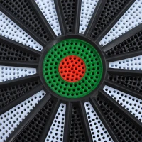 HOMCOM® Elektronische Dartscheibe Dartboard soft Dart inkl. 6 Pfeile(m-7)