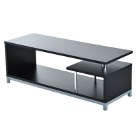 HOMCOM® Fernsehtisch TV Regal Beistelltisch Mehrzweck Lowboard Sideboard Holz 2 Farbe(m-3)