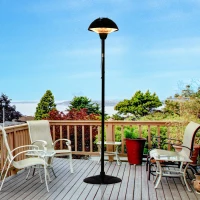 Outsunny® Elektrischer Terrassenstrahler / Infrarot Standheizstrahler 1500W(m-1)