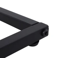 HOMCOM® Beistelltisch in C-Form Kaffeetisch Couchtisch Standtisch Tisch Metall MDF(m-8)