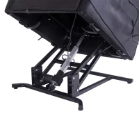 HOMCOM® Massagesessel mit Wärmefunktion  Aufstehsessel für Senior Liegefunktion Schwarz(m-9)