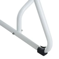 Outsunny® Parkbank 2-Sitzer Garten Weiß B120 x T53 x H70cm(m-5)