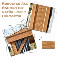 Outsunny® Pavillon Partyzelt Festzelt Gartenlaube mit Seitenwände Stahldach Aluminium Grau(m-6)