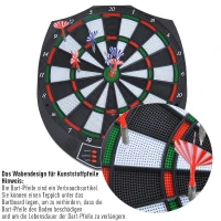 HOMCOM® Elektronische Dartscheibe Dartboard soft Dart inkl. 6 Pfeile(m-2)
