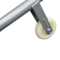 Outsunny® Doppelliege 2er-Sonnenliege Creme mit Kissen(m-7)