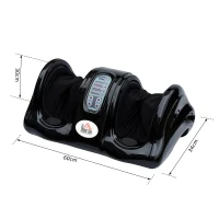 HOMCOM® Fußmassagegerät Reflexzonenmassage mit Fernbedienung Schwarz(m-2)