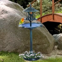 Outsunny® Vogeltränke Kunststoff Antik Grün(m-1)