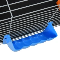 PawHut® Kleintierkäfig Rollbarer Nagerkäfig Starter-Set mit allem Zubehör 119x59x50cm(m-8)