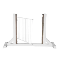 Türgitter Türschutzgitter Treppengitter Absperrgitter Hundegitter Tür Hundeklappe Verstellbar (73x63-110cm)(m-2)