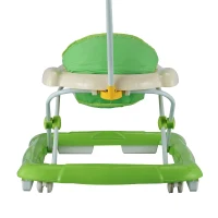 HOMCOM® Laufhilfe für Baby Gehfrei Babywalker Klappbar Höhenverstellbar grün(m-3)