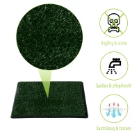 PawHut® Welpentoilette Hundetoilette Welpenklo Grün 64x51cm(m-5)