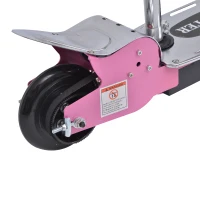 HOMCOM Scooter Elektroscooter Elektroroller Roller E-scooter klappbar mit Sitz 120W rosa(m-5)
