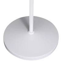 HOMCOM® Stehlampe verstellbar Standleuchte Stehleuchte 40W Metall + Holz weiß 54 x 30 x 155 cm(m-5)